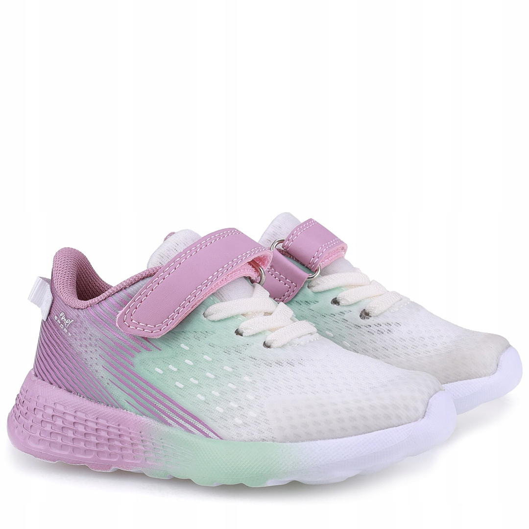 Emel E 4228-1 Lekkie Buty Sportowe Dziecięce Sport Różowo Miętowe R 30