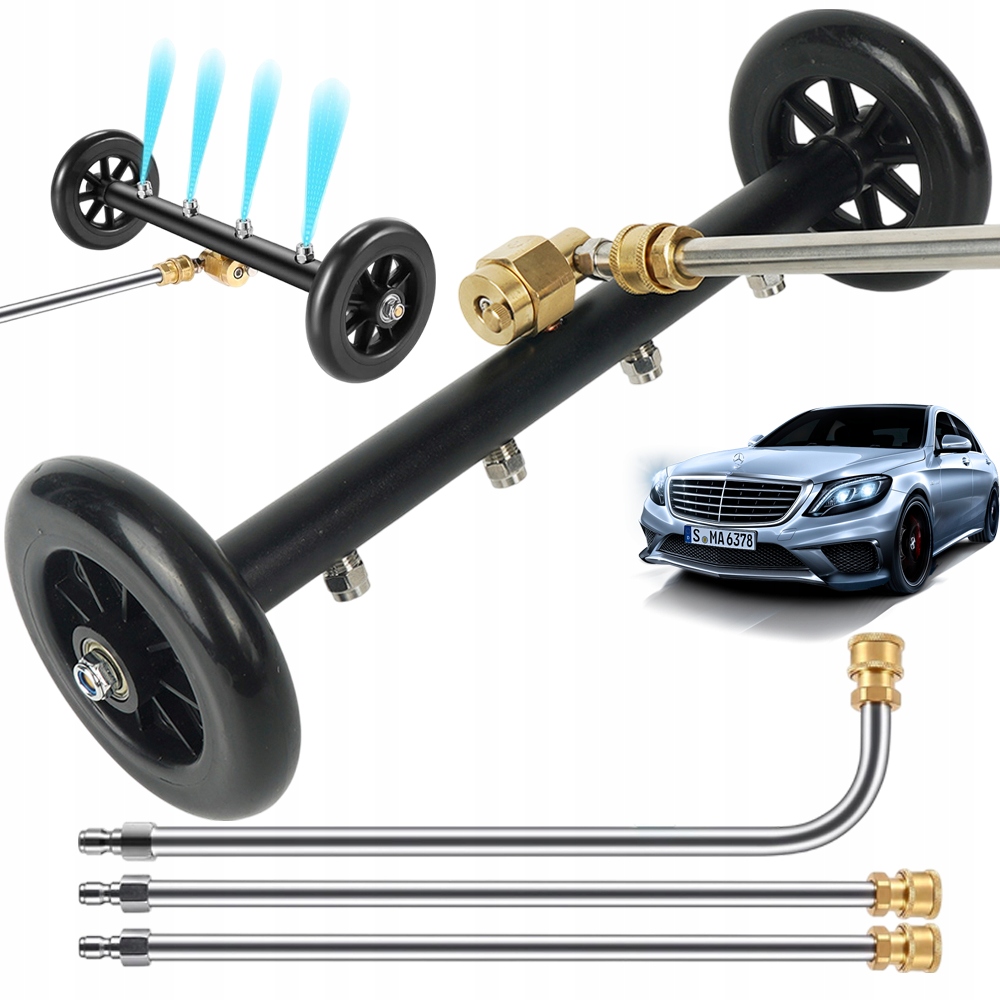 Tlaková Myčka Pod Karoserií, Silná Měděná, Se 4 Koncovkami 4000 Psi