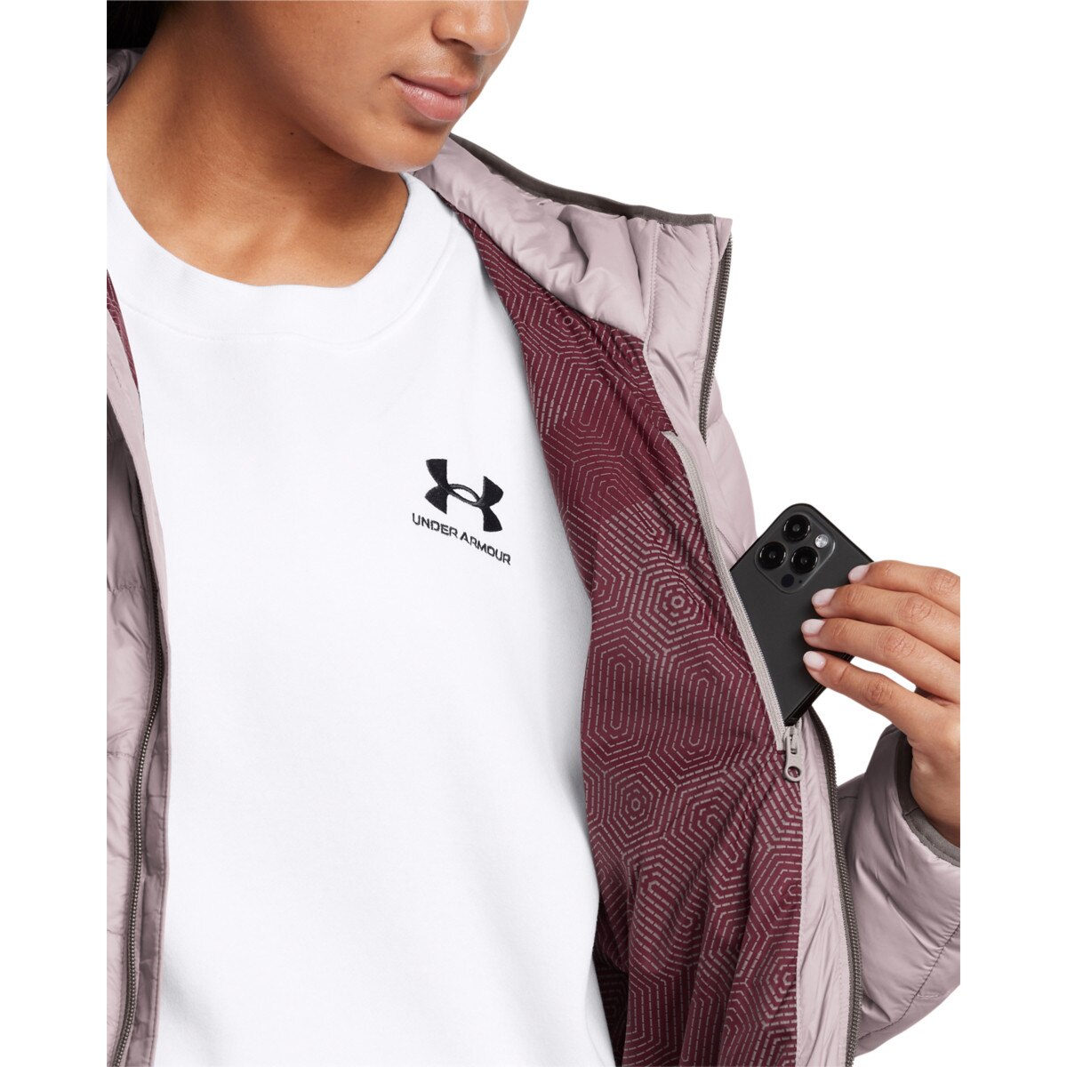 Dámská bunda Under Armour Legend Down Hooded Jacket