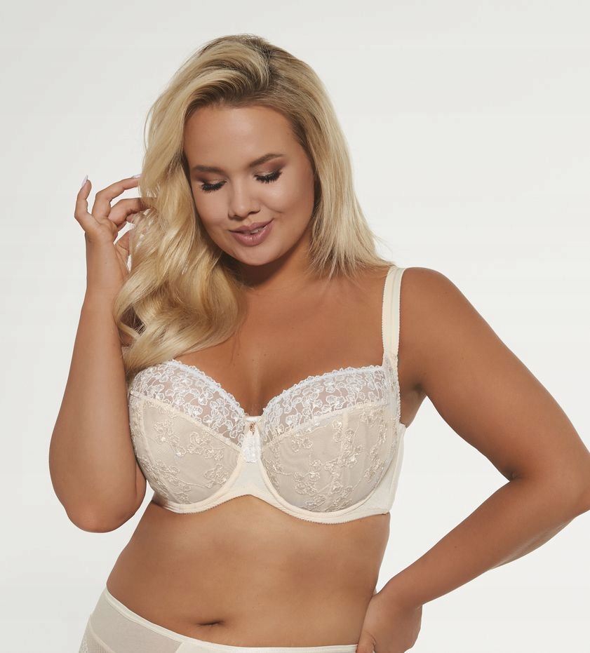 Krisline Biustonosz Pola Soft Side Support Duży Biust Cielisty Polski 85KK