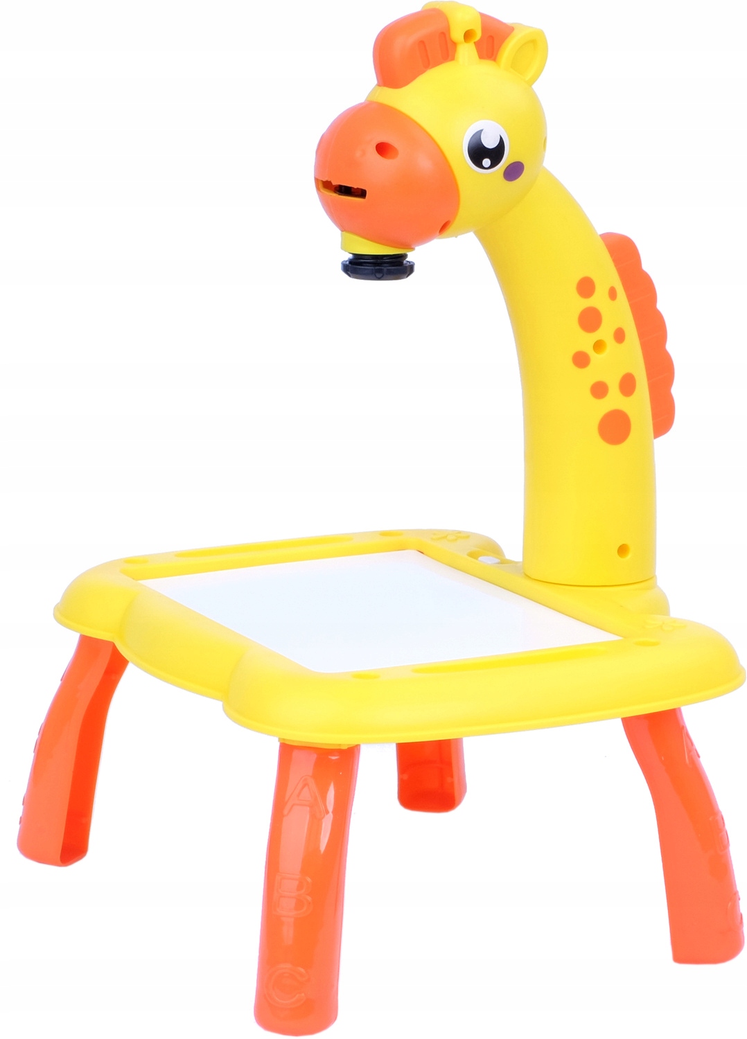 PROJEKTOR RZUTNIK DO RYSOWANIA STOLIK dla dzieci ŻYRAFA Kolor dominujący odcienie żółtego i złota