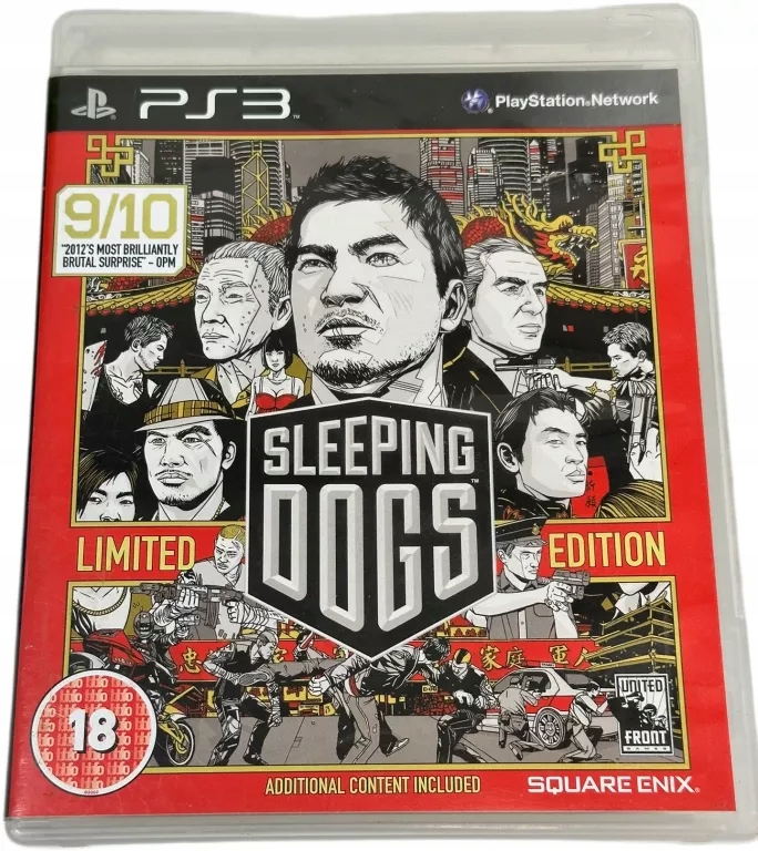 GRA NA KONSOLĘ PLAYSTATION 3 SLEEPING DOGS PS3 LIMITED EDITION
