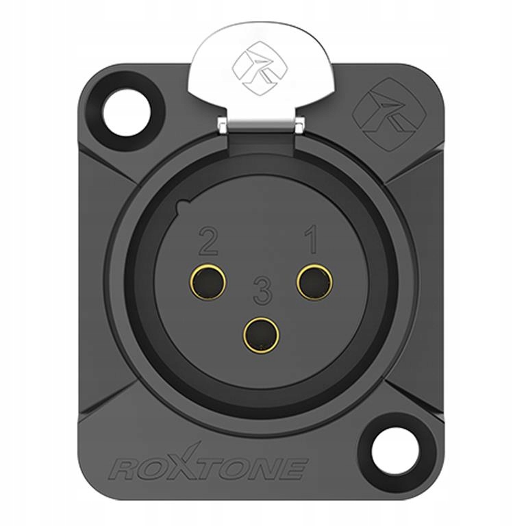GNIAZDO XLR 3-PIN ŻEŃSKIE MONTAŻ PANELOWE ZŁĄCZE ROXTONE RX3FD-BG Kod producenta RX3FD-BG
