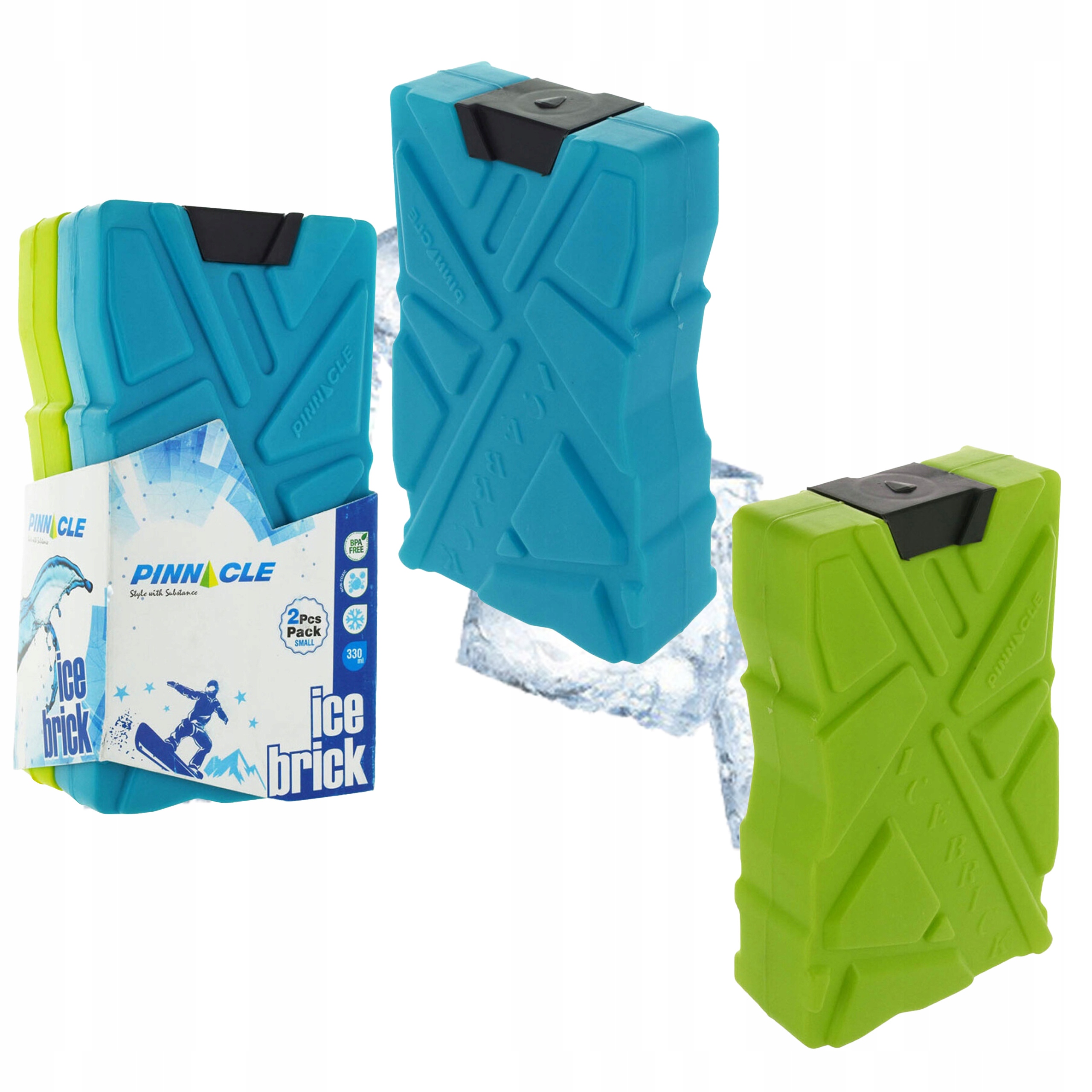 Wkłady chłodzące do lodówek Ice Bricks Pinnacle Tpx 9001 2x 330 ml