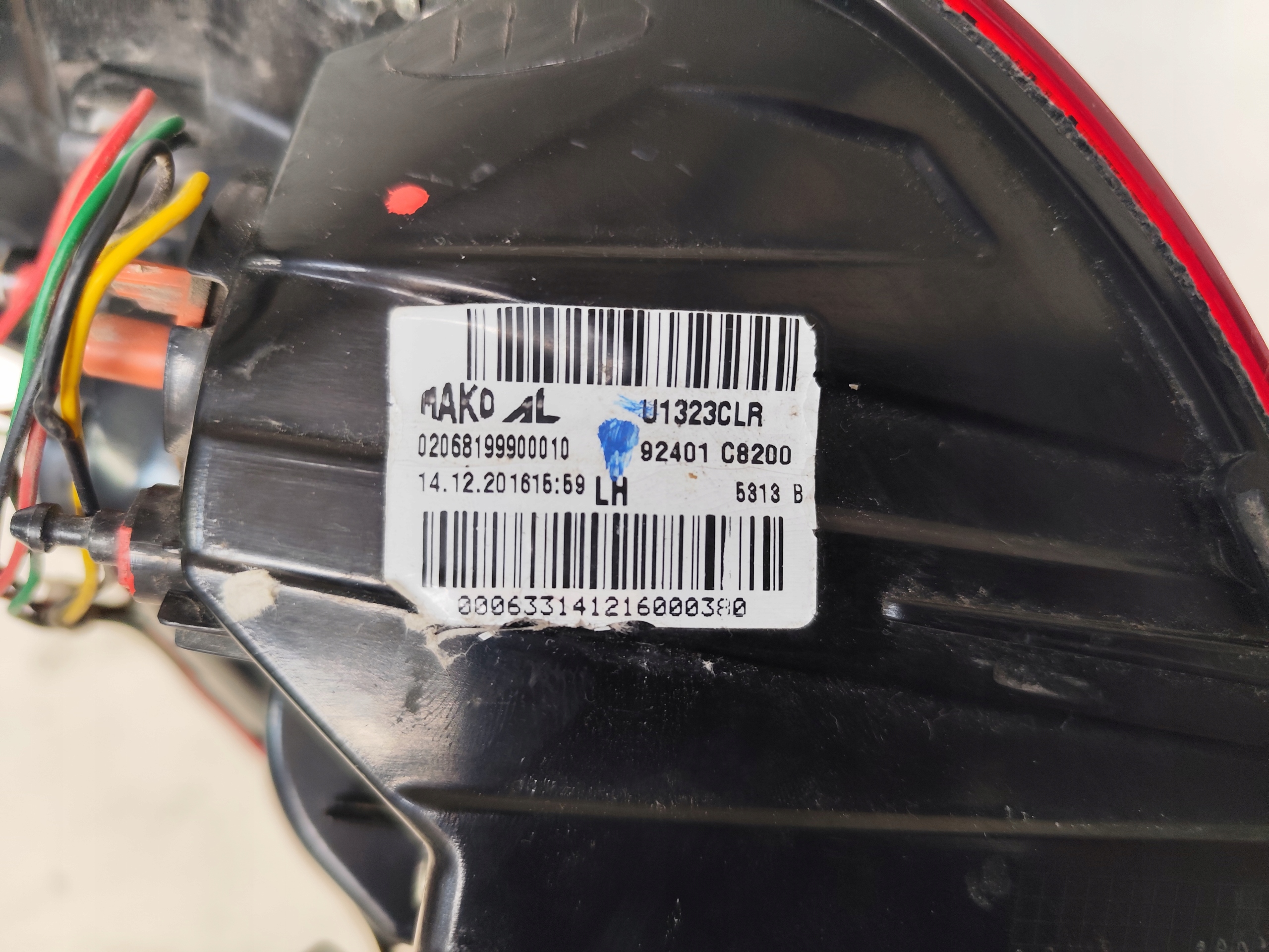 HYUNDAI I20 II 2016 3D COUPE light rear left