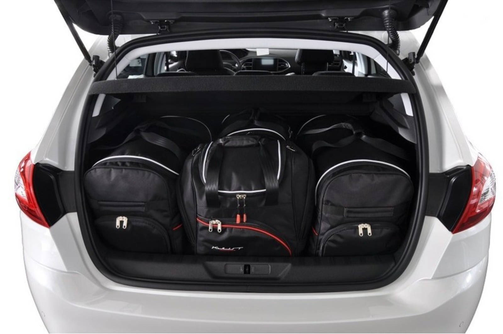 J&j Automotive Sada 4ks cestovných tašiek Sport pre Peugeot 308 Hatchback