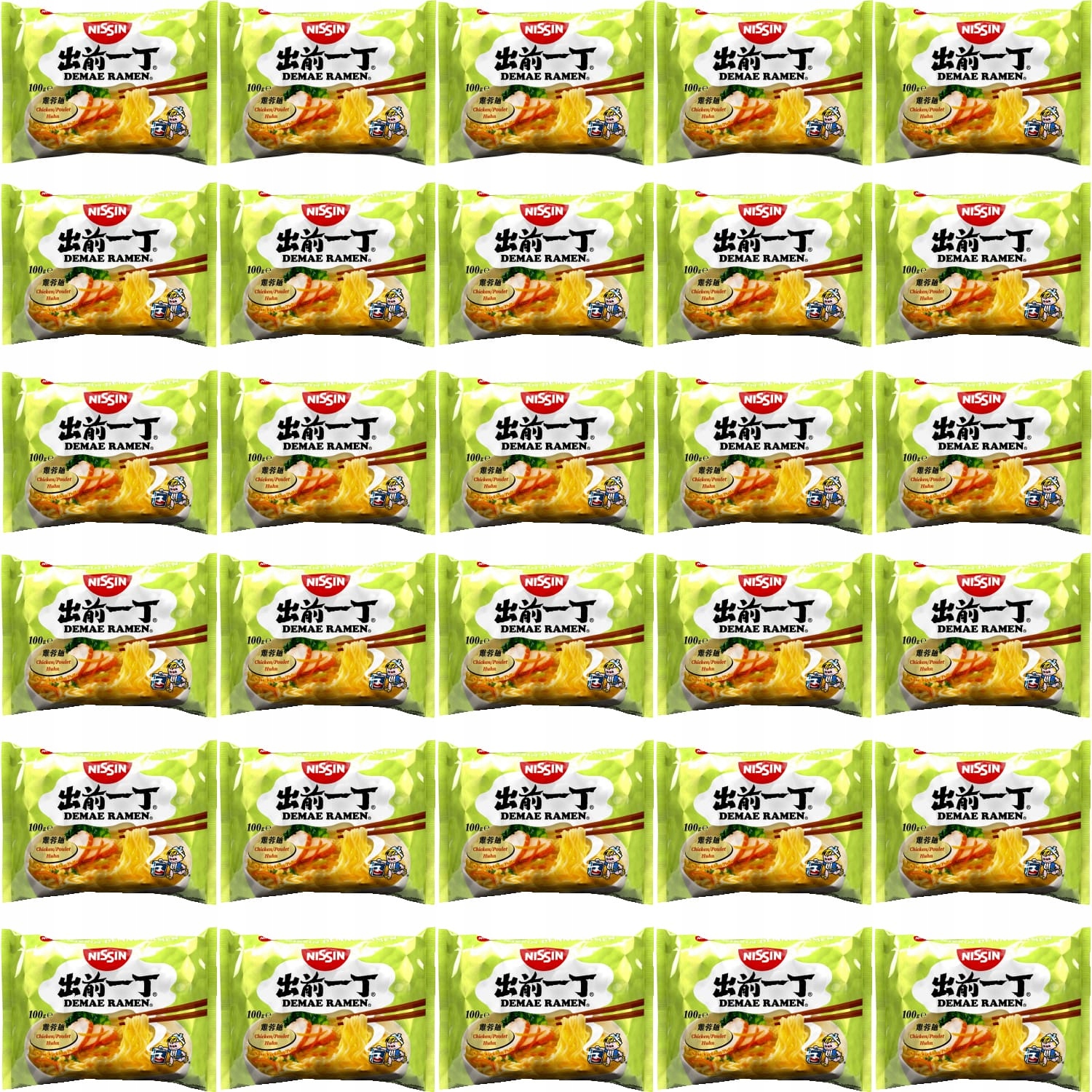 Levně Karton Polévka Těstoviny Instant Demae Ramen Kuřecí Chicken 30 x 100 g Nissin