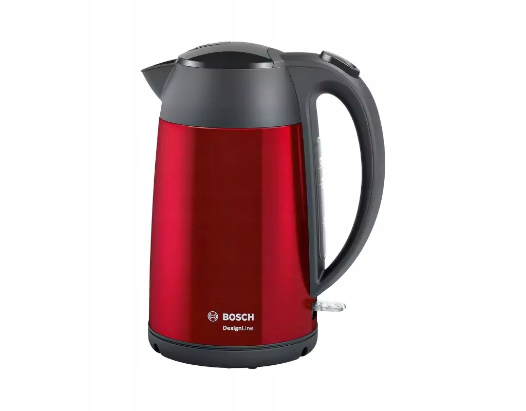 Elektrická varná konvice Bosch TWK3P424 DesignLine červená 1,7 l 2400 W