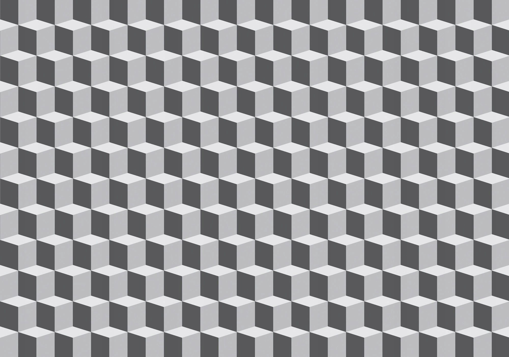 Fototapeta Geometrická abstrakce šedé kostky hloubka 350x250 lepidlo