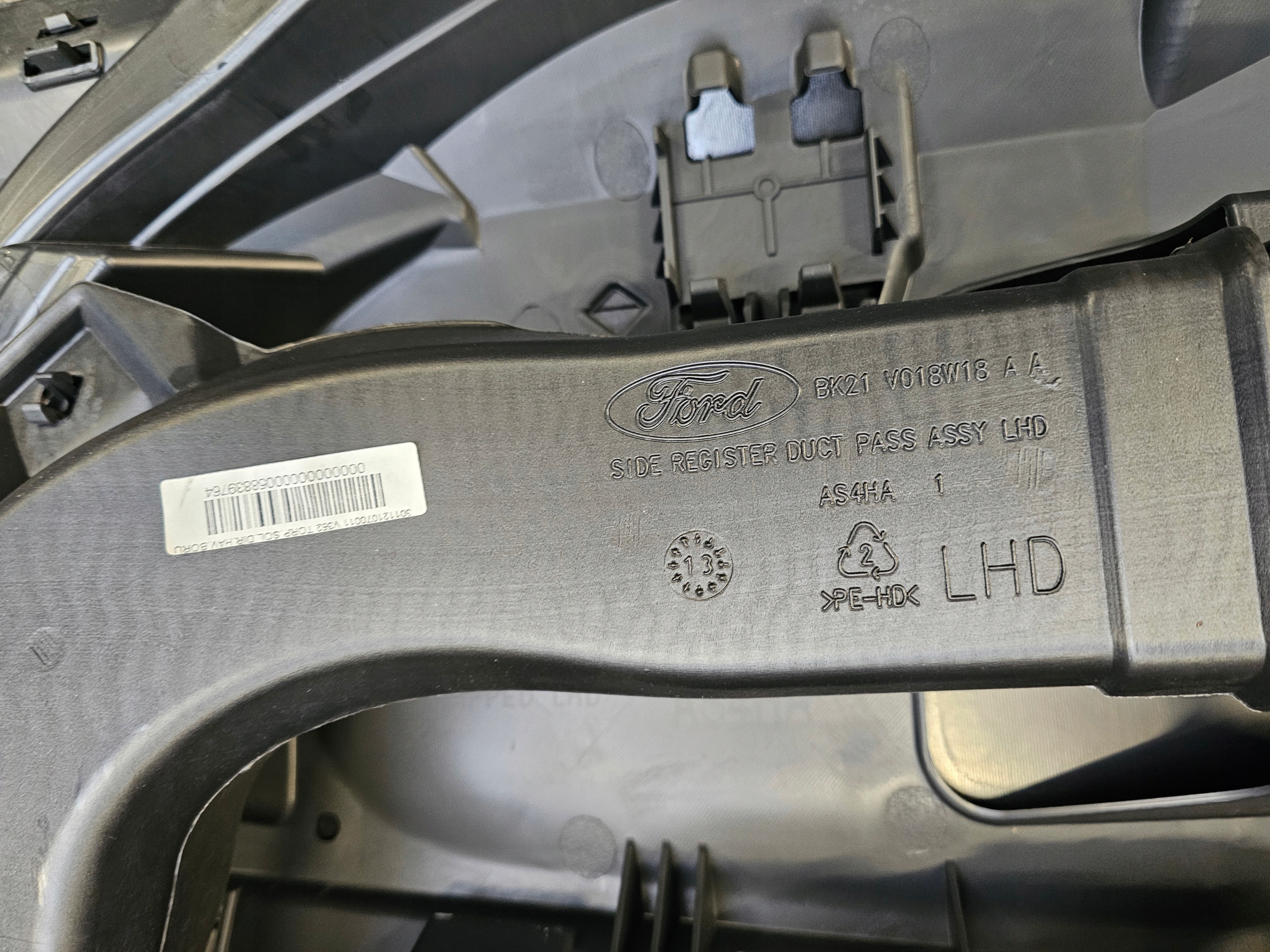 Ford Transit Custom CRUSCOTTO KIT COMPLETE airbag consolle 2012-2017