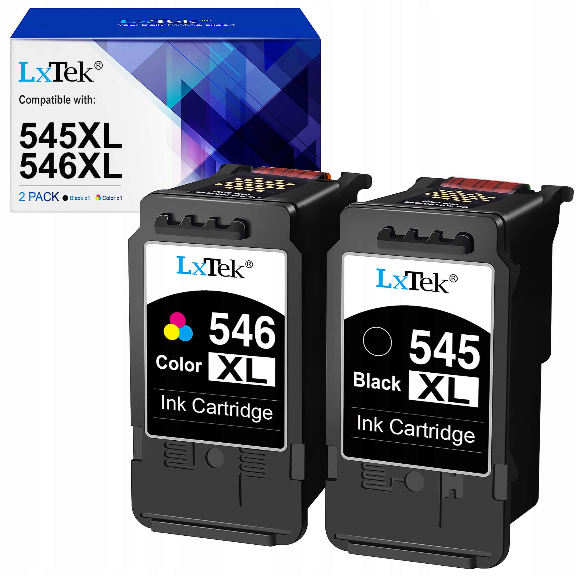 2pak Tusz do Canon 545XL 546XL iP2850 MG2450 2455 2550 2950 TS3350 TS3450