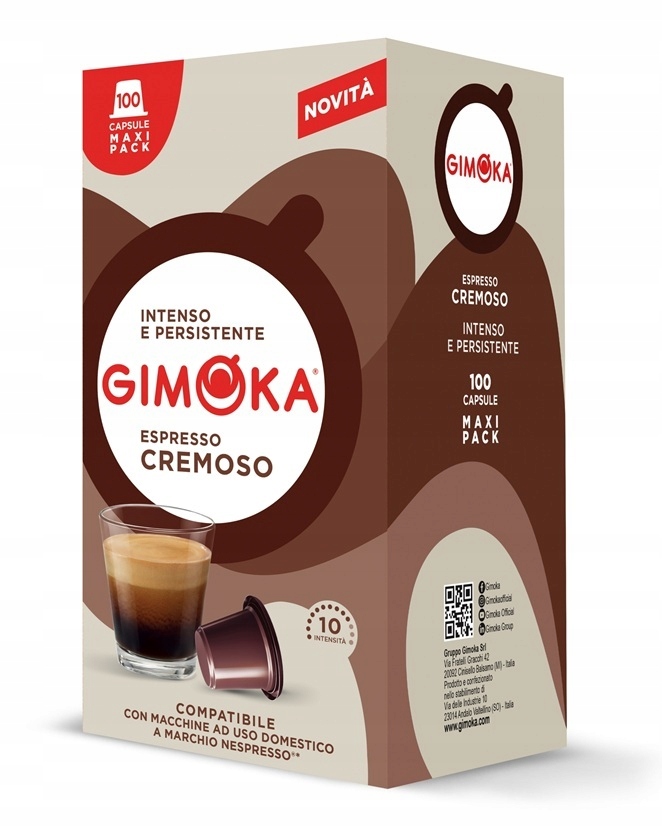 Levně Kapsle Gimoka Cremoso pro Nespresso 100 ks