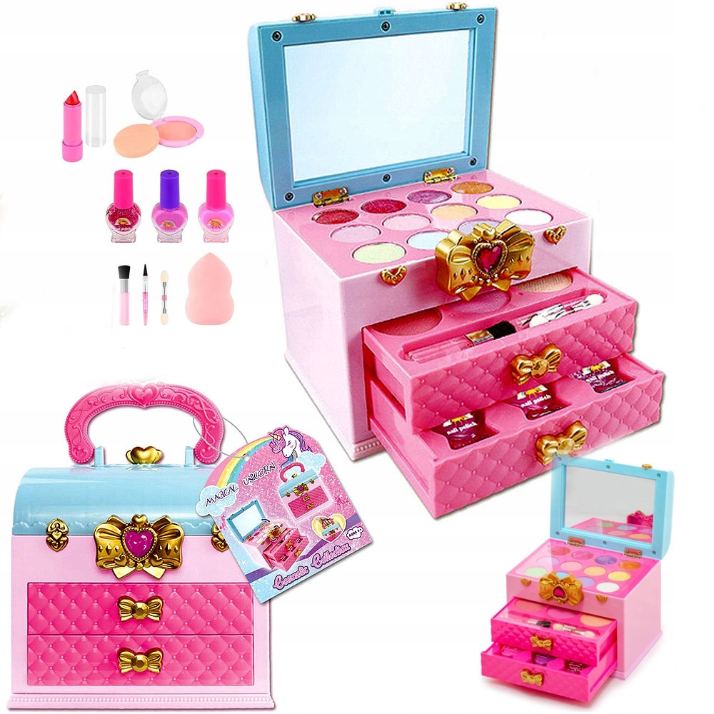 

Make Up Malowidła Kosmetyki składany kuferek