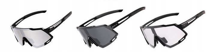 OKULARY NA ROWER FOTOCHROMY PLUS CZAPKA KOLARSKA POD KASK OTWÓR NA OKULARY Długość zausznika 140 mm