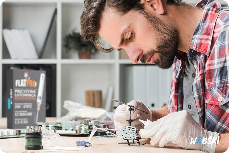 ZESTAW PRECYZYJNA LUTOWNICA ZASILANA USB+POWERBANK Marka Webski