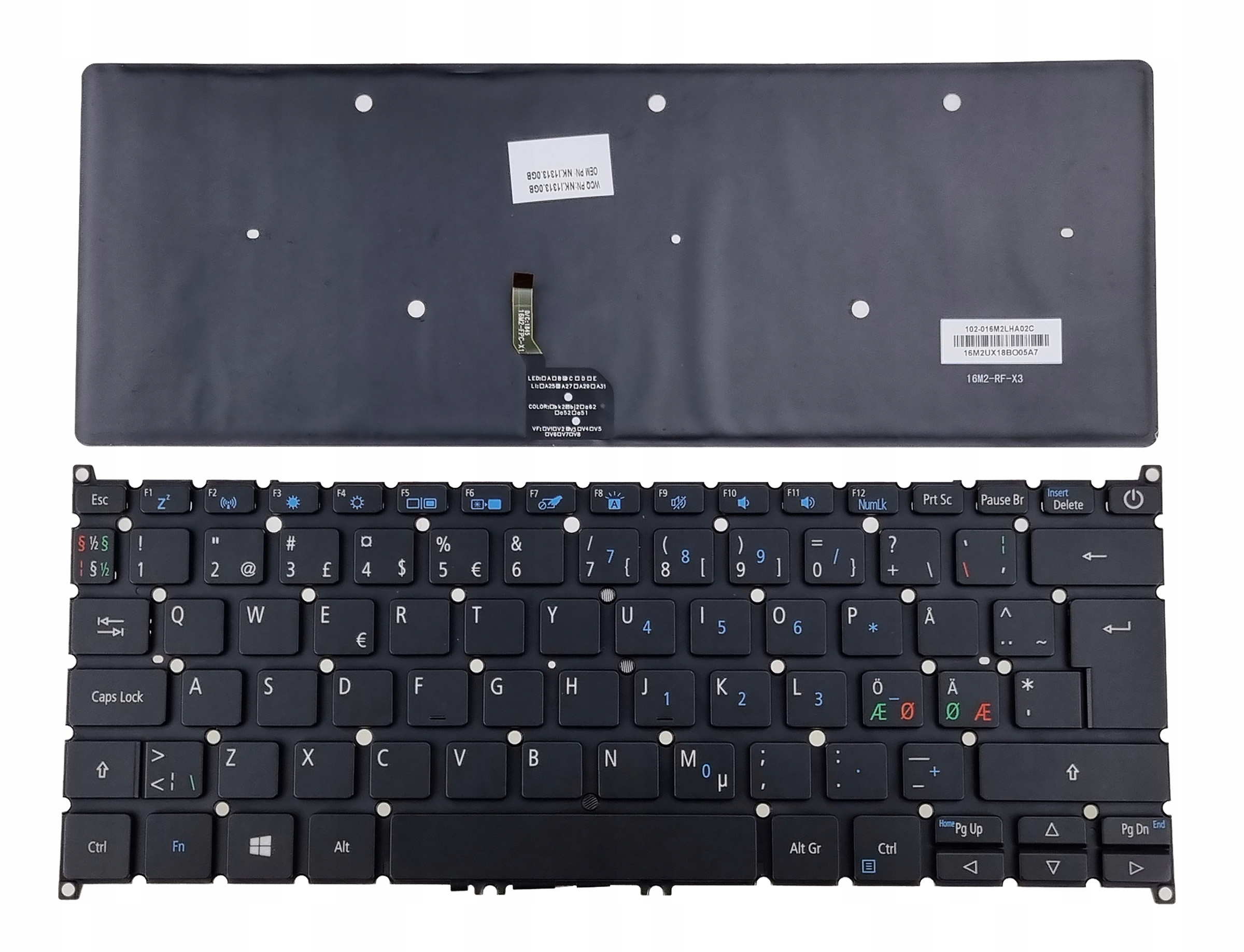 Nová Klávesnice Pro Notebook Acer Tavelmate X514-51 X514-51T Norská