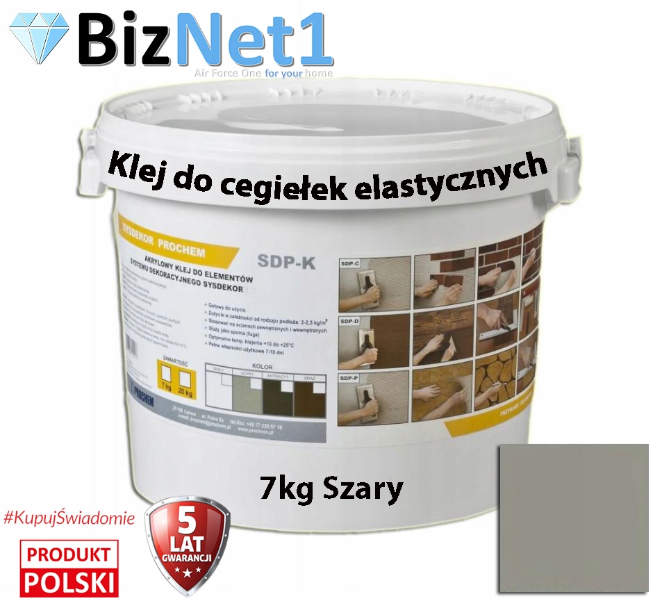 

Klej do cegiełki cegły elastycznej żywiczny 7kg