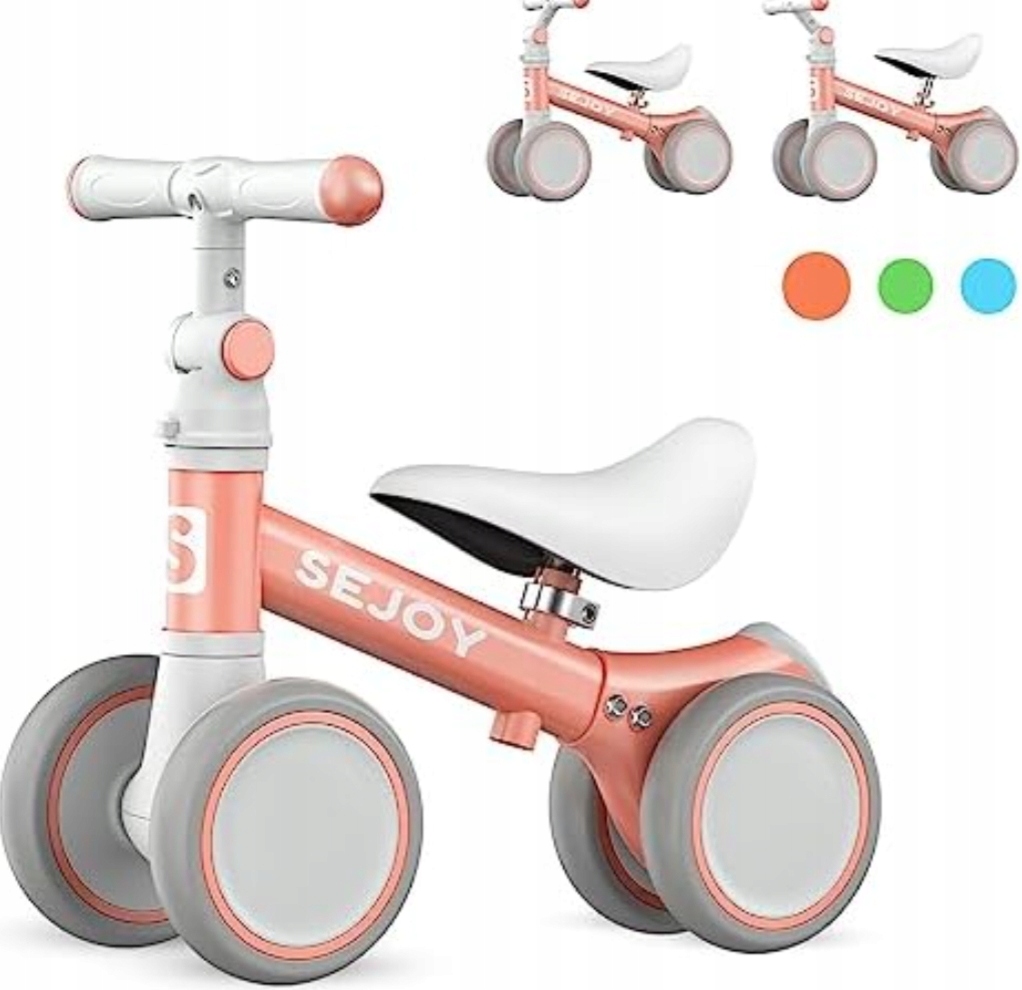 Sejoy Biegowy Rowerek od 10do36 Miesięcy z Regulacją Kierownicy i Siodełka