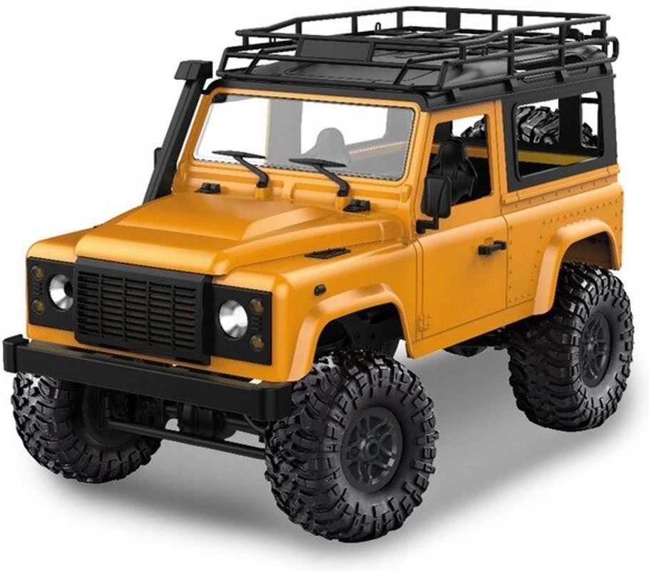 Amewi D90 Rock Crawler Defender 4WD 2,4 GHz LED 100% RTR Żółty 1:12