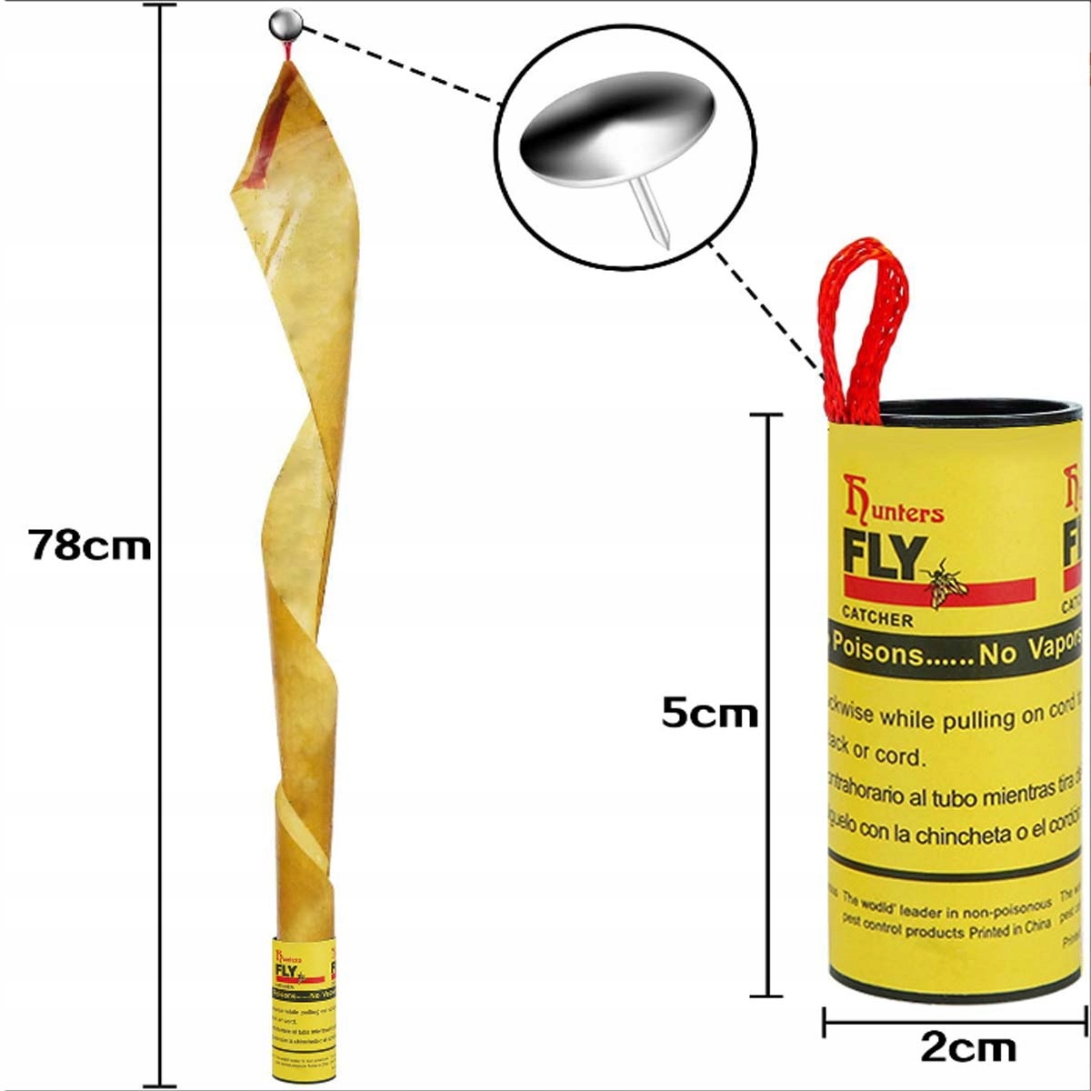 LEP NA MUCHY MUSZKI KOMARY TAŚMA LEPY PUŁAPKA W ROLCE ROLKA 4SZT Rodzaj lep