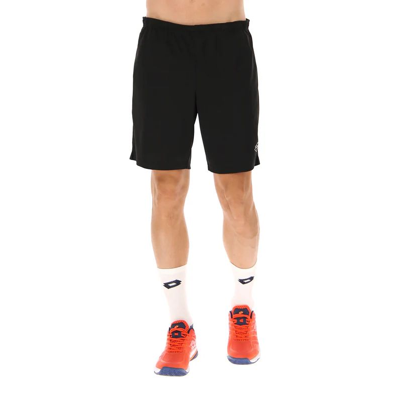 Spodenki Tenisowe Męskie Lotto Squadra III Short 9 Men All Black 3XL
