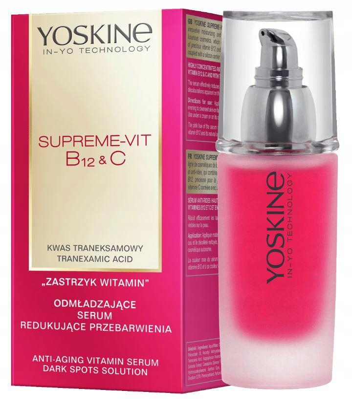 Yoskine Supreme-Vit B12 i C serum redukujące 30ml