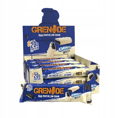 Grenade Proteinová tyčinka Grenade 60 g Oreo White x12