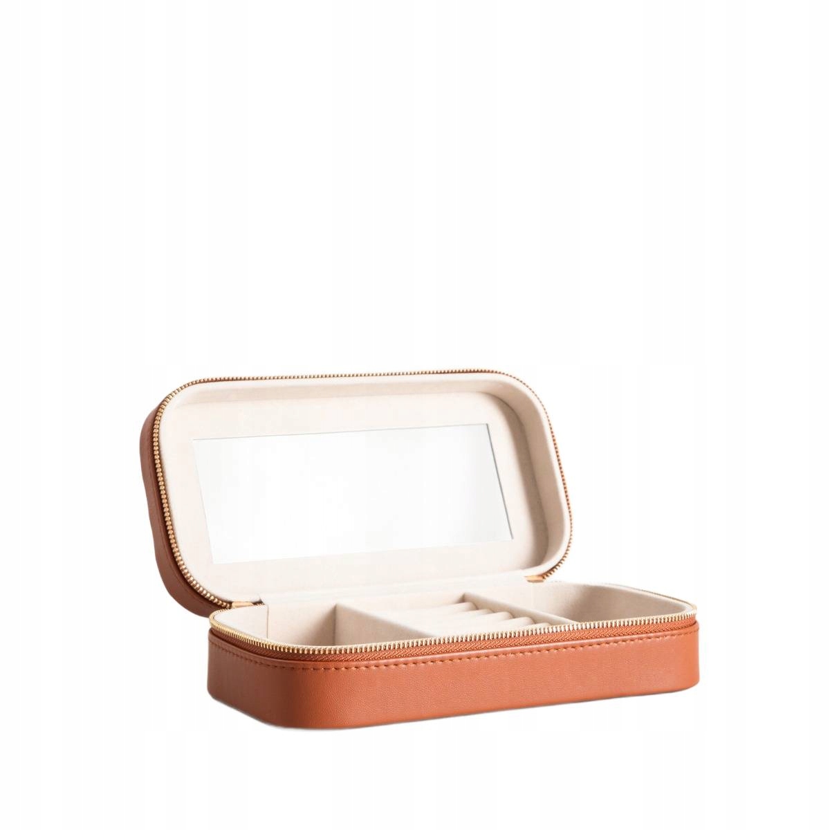 Šperkovnice na bižuterii Rinas s jedličkou, hnědá, velká, 20,5 x 10,5 x 6 cm, Homla