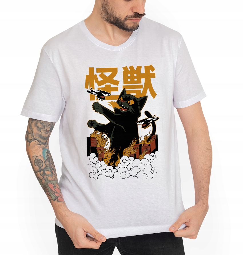 

Anime Kot Manga Koszulka T-shirt Xs