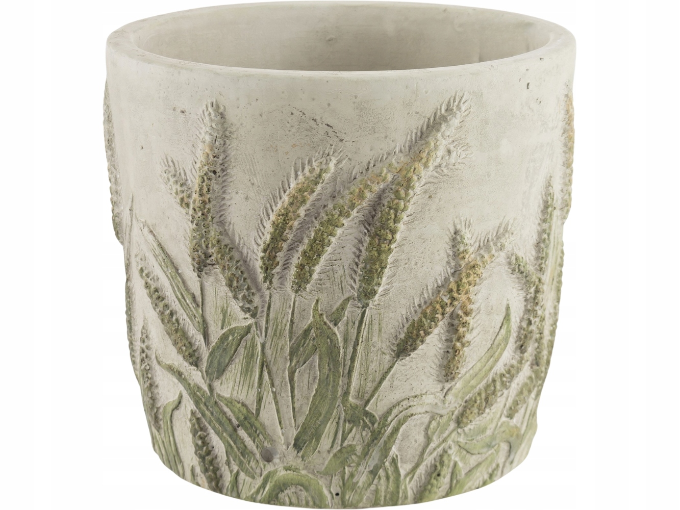 Okrągła BETONOWA Osłonka na doniczkę Doniczka Donica - Kolekcja WIOSNA