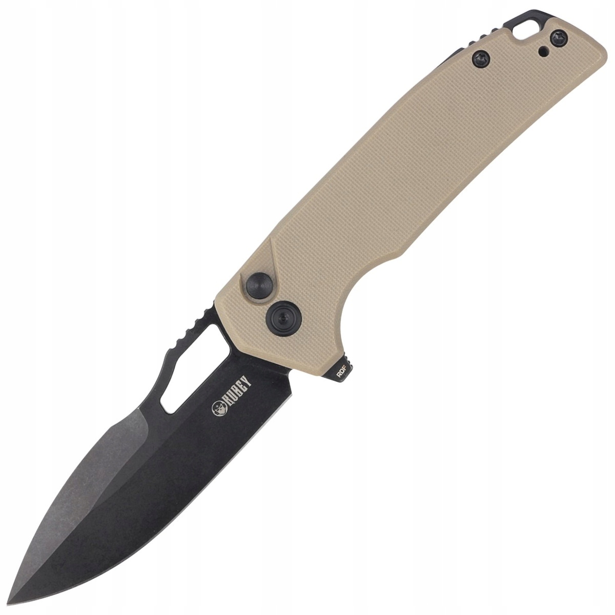 Nóż składany Kubey Knife Rdf Tan G10, Blackwash AUS-10 by (KU316F)