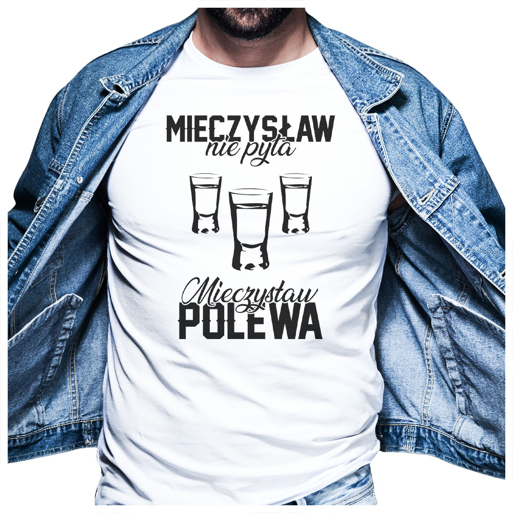 

Śmieszna Koszulka męska Dla Mieczysława XXL