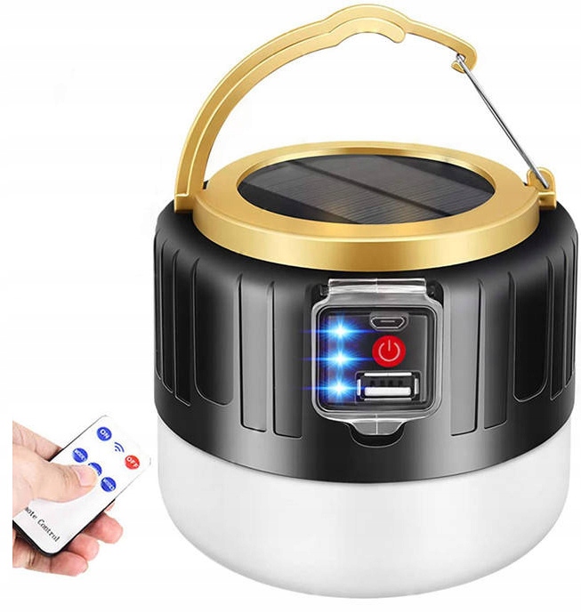 

Lampa Kempingowa Latarka Led Solarna Usb Powerbank