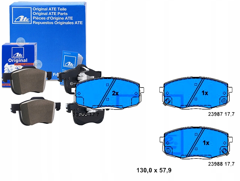 Brzdové Destičky Kia Přední Cee'd 06- Ate