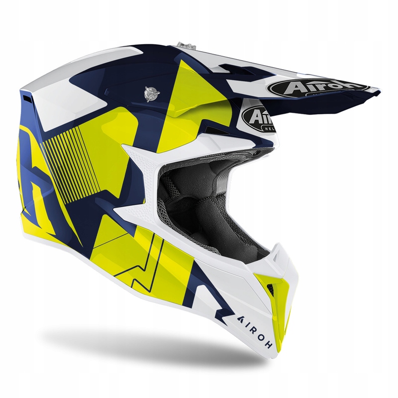 Kask cross enduro AIROH WRAAP RAZE Blue Gloss XXL
