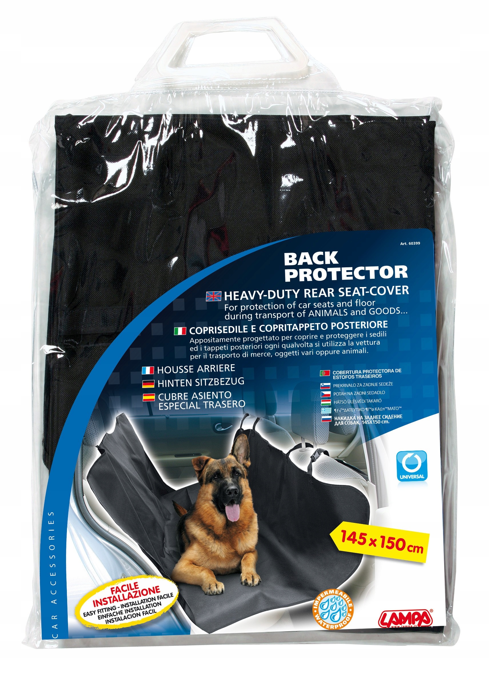 Levně Ochranná podložka pro psa 145 x 150 cm do auta