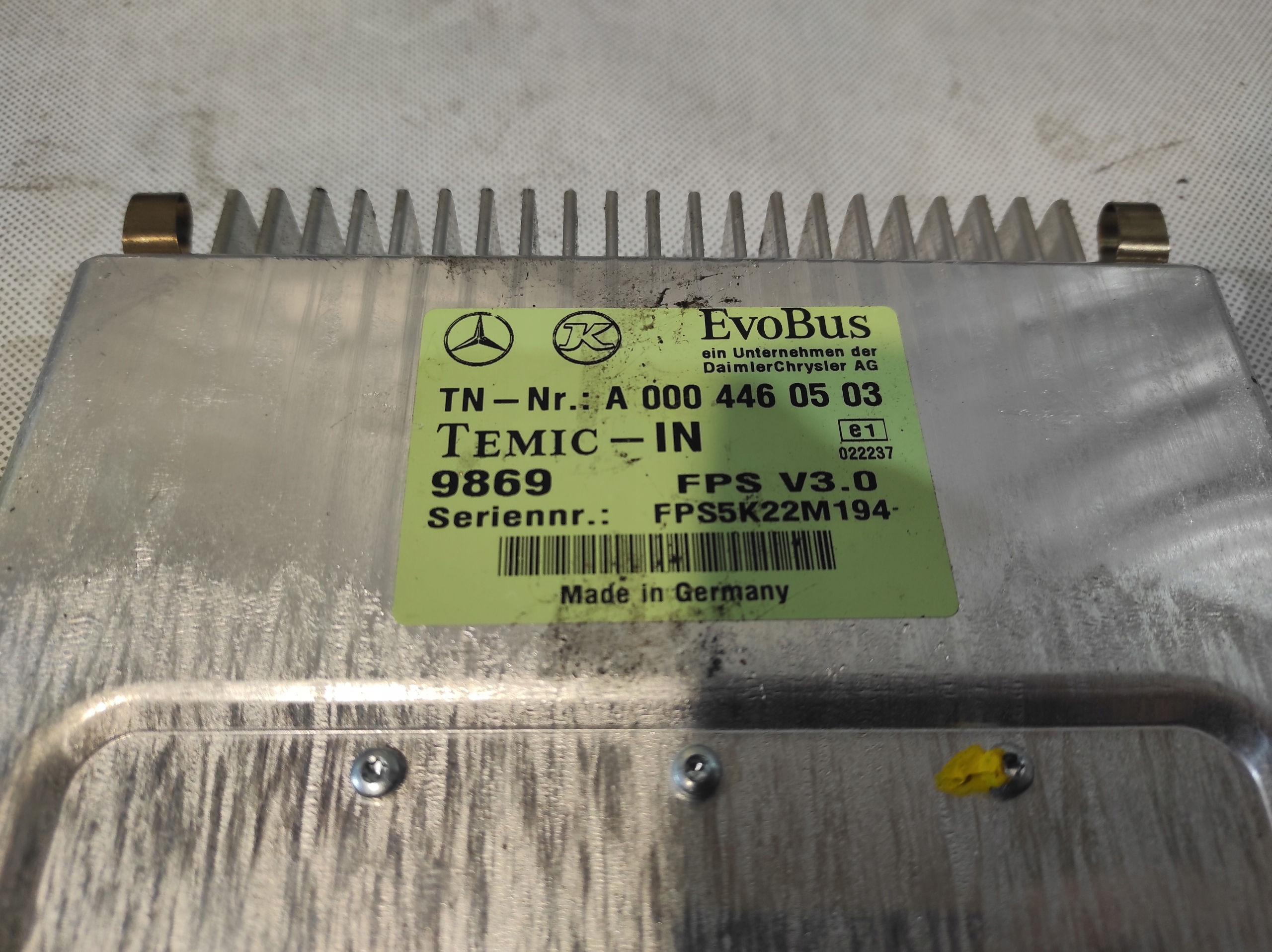 computer module control unit EVOBUS MERCEDES A0004460503