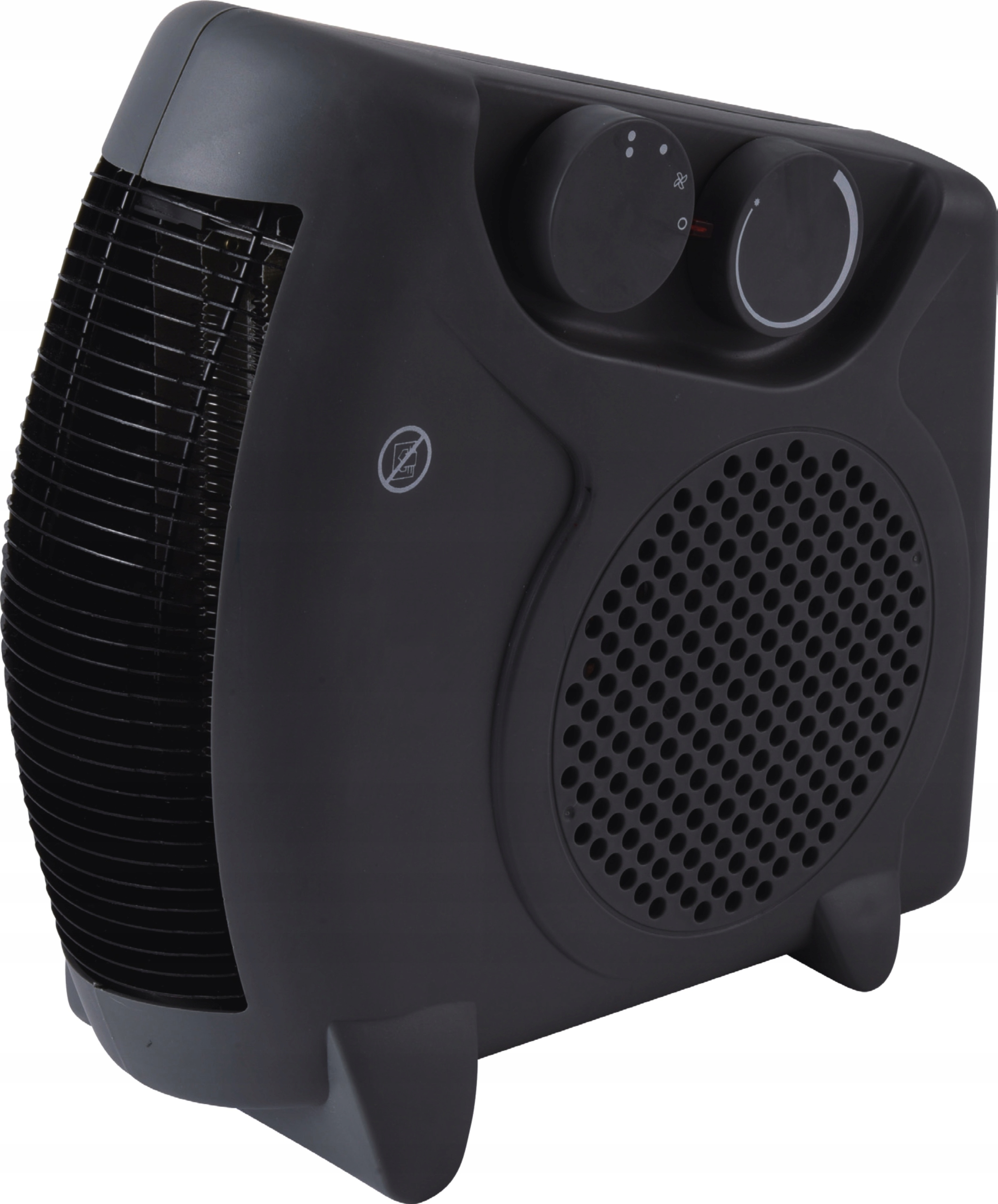 Termowentylator stojąco-leżący 2000W czarny z termostatem Volteno