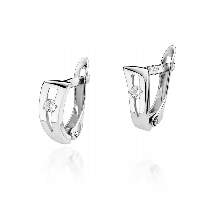 

Kolczyki Z Białego Złota Z Brylantami 0,08ct