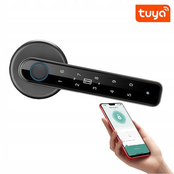 Elektronický zámek na dveře Klika na Kód Otisk prstu Bluetooth Zámek