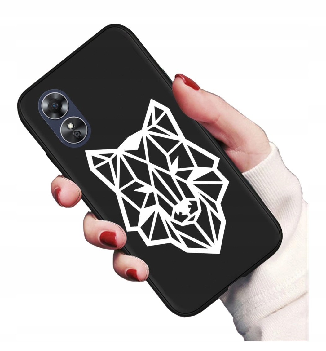 

Etui matowe Guma plecki do Oppo A17 nadruki