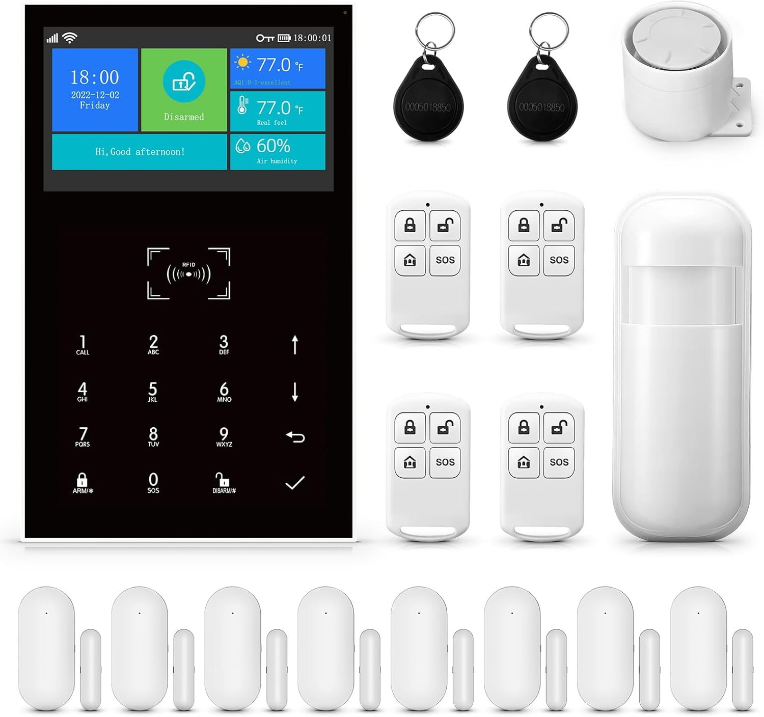 Zabezpečovací Systém S Pgst Senzormi, 4 G Wifi, Domáci Bezdrôtový