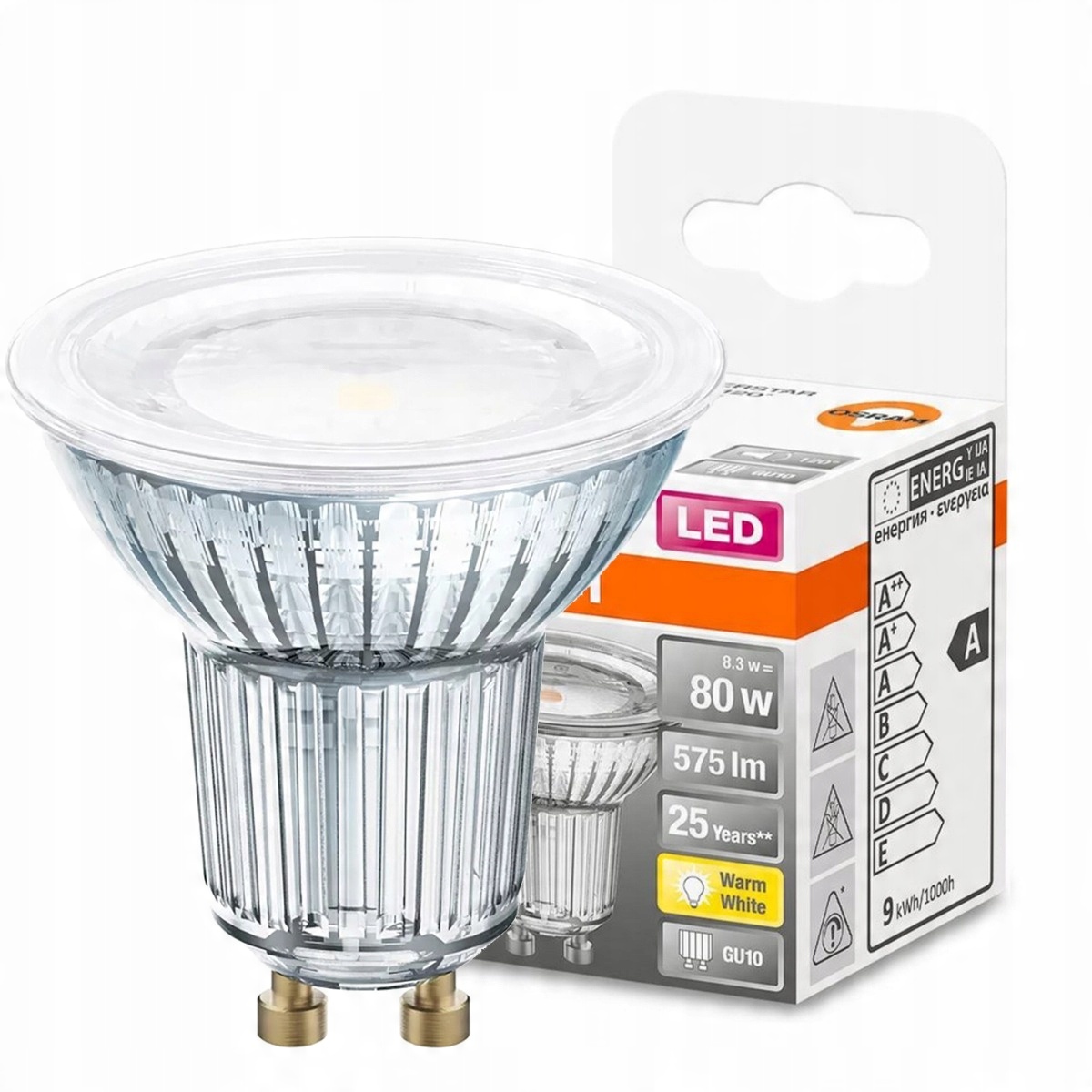 

Żarówka Led GU10 8,3W 80W 2700K Ściemnialna Osram