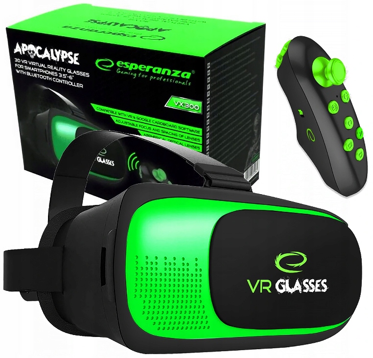 

Okulary Gogle Vr 3D Z Pilotem Bluetooth Esperanza