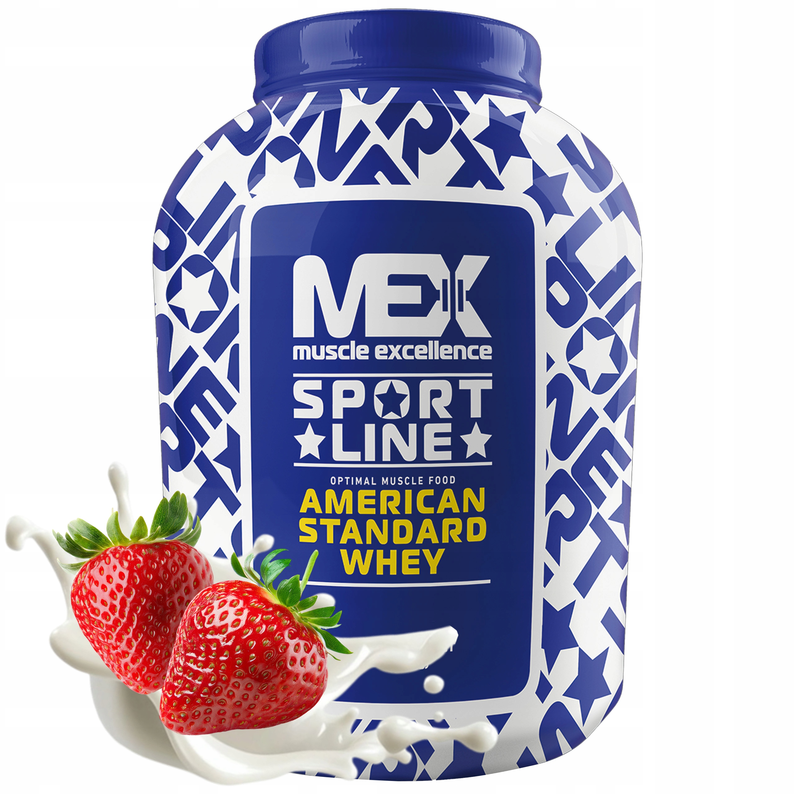 Gainer Svalová hmota Mex Size Max 2722 g Sacharidy Jahoda