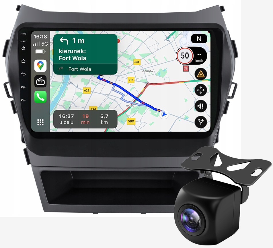 Hyundai IX45 Santa Fe Rádio Navigace Android Auto Apple Carplay Kamera