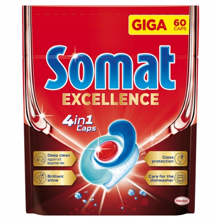 Levně Somat Excellence tablety do myčky 4v1 60 ks