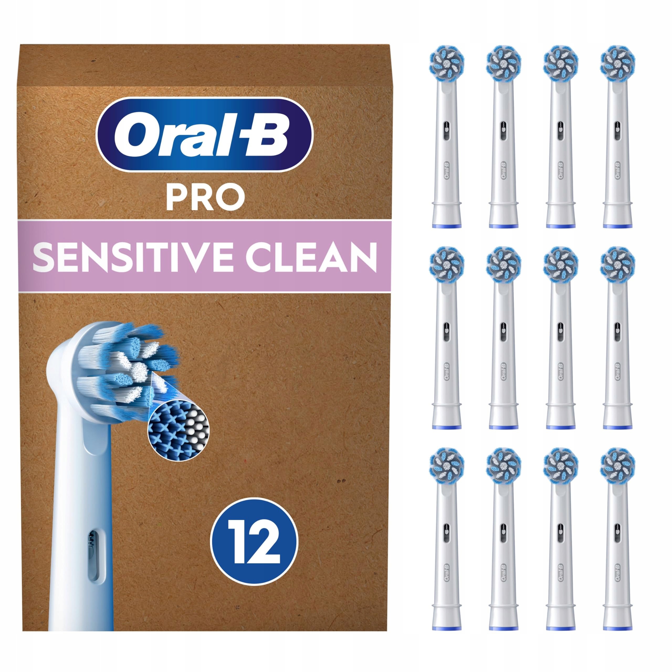 Końcówki do szczoteczki Oral-B Pro Sensitive Clean 12 szt białe