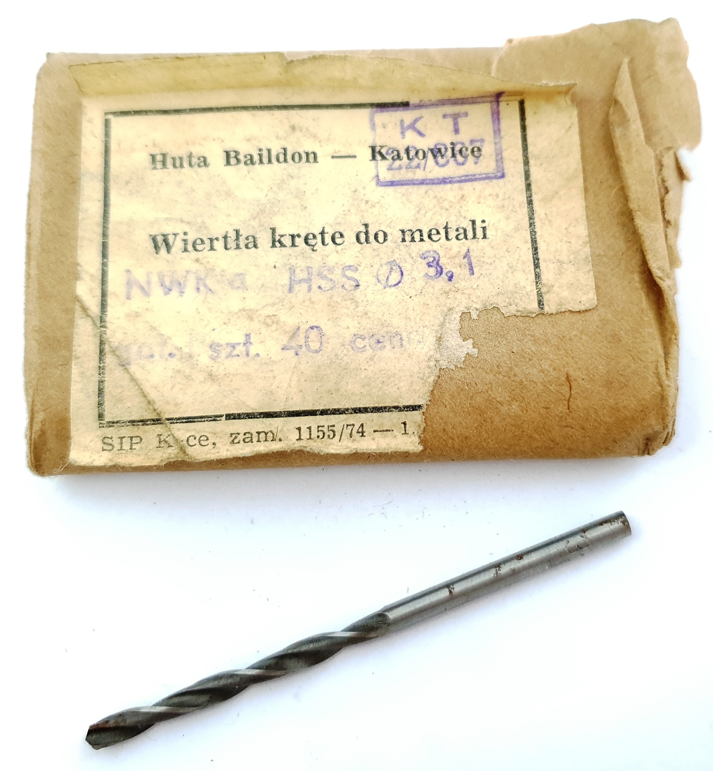 

Wiertło Do Metalu 3,1 NWKa Polskie Baildon Nowe