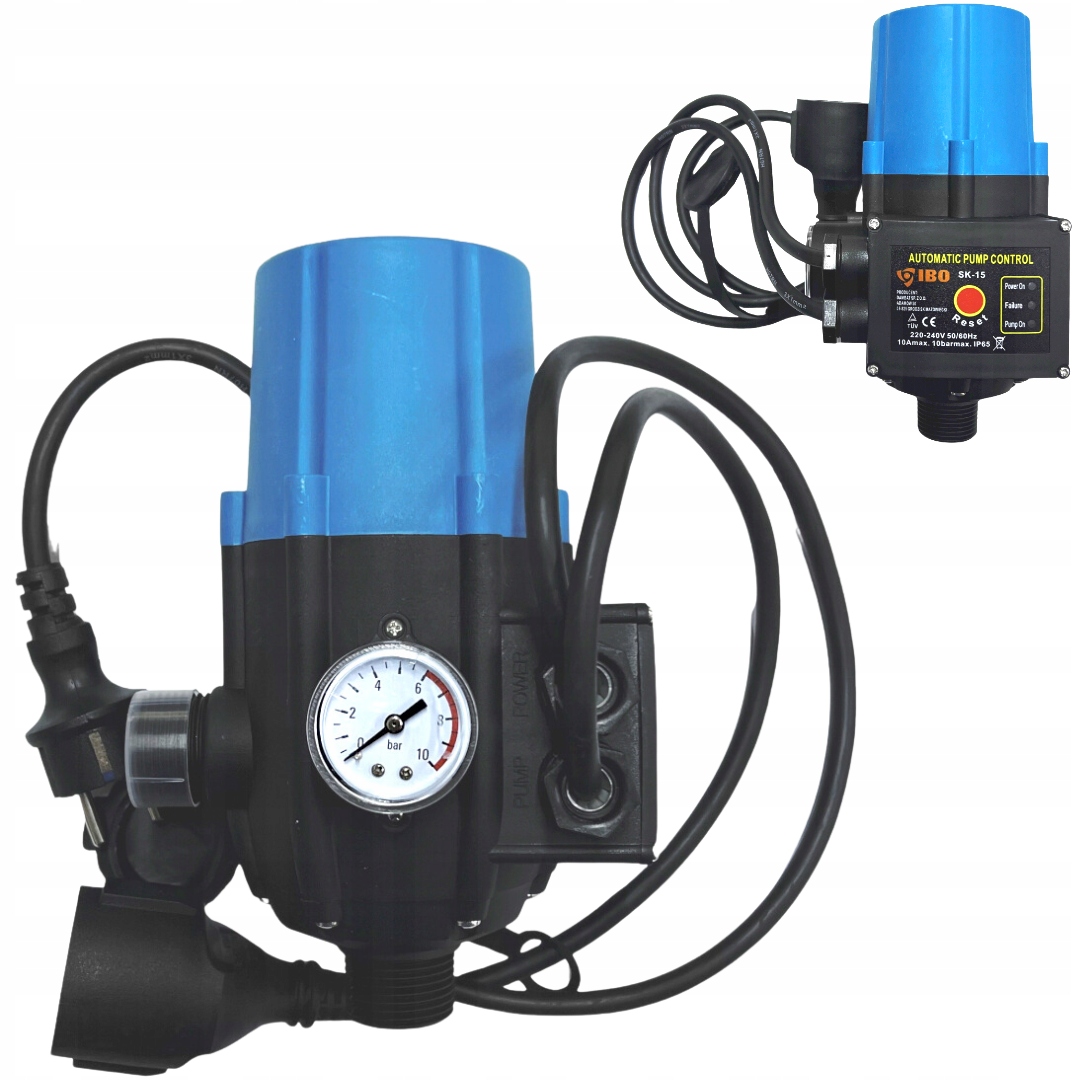 Włącznik Wyłącznik Ciśnieniowy Automat Do Pomp Wodnych Brio SK-15 Z Kablem